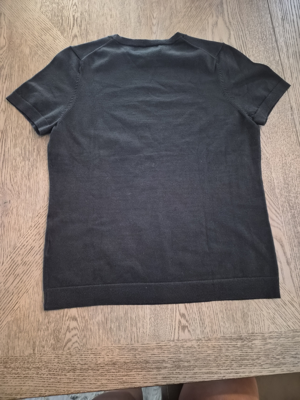 Lands' End Black Short-Sleeve Crewneck Tee - Women - Picture 3 of 3